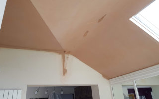 newly plastered ceiling in Stockport